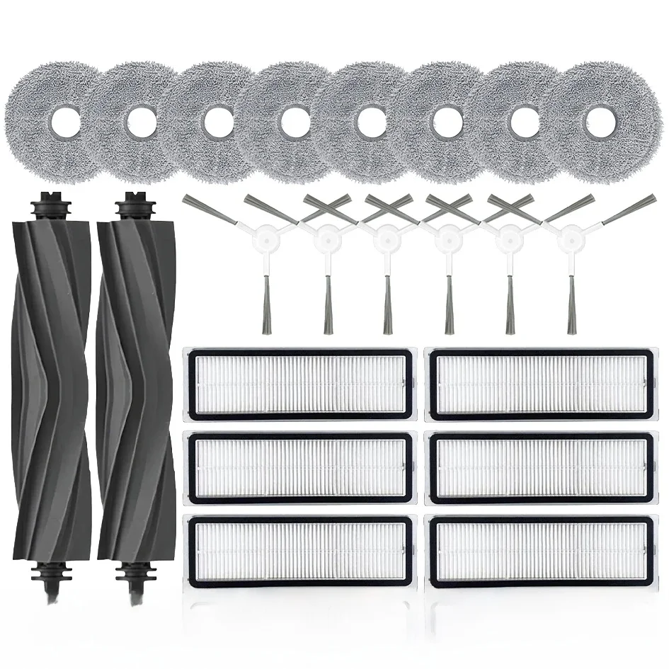 Accessoires de remplacement pour Dreame Bot L10 Prime / L10s Pro / L10 Pro, brosse latérale principale, filtre Hepa, vadrouille, gril, robot