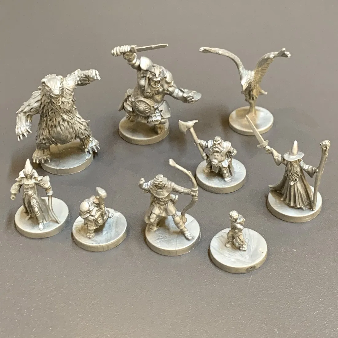 Lot People Soldier Eagle  Treebeard Monster Hunter Dwarf Warriors War Ring Board Game Miniatures Kickstarter Toys