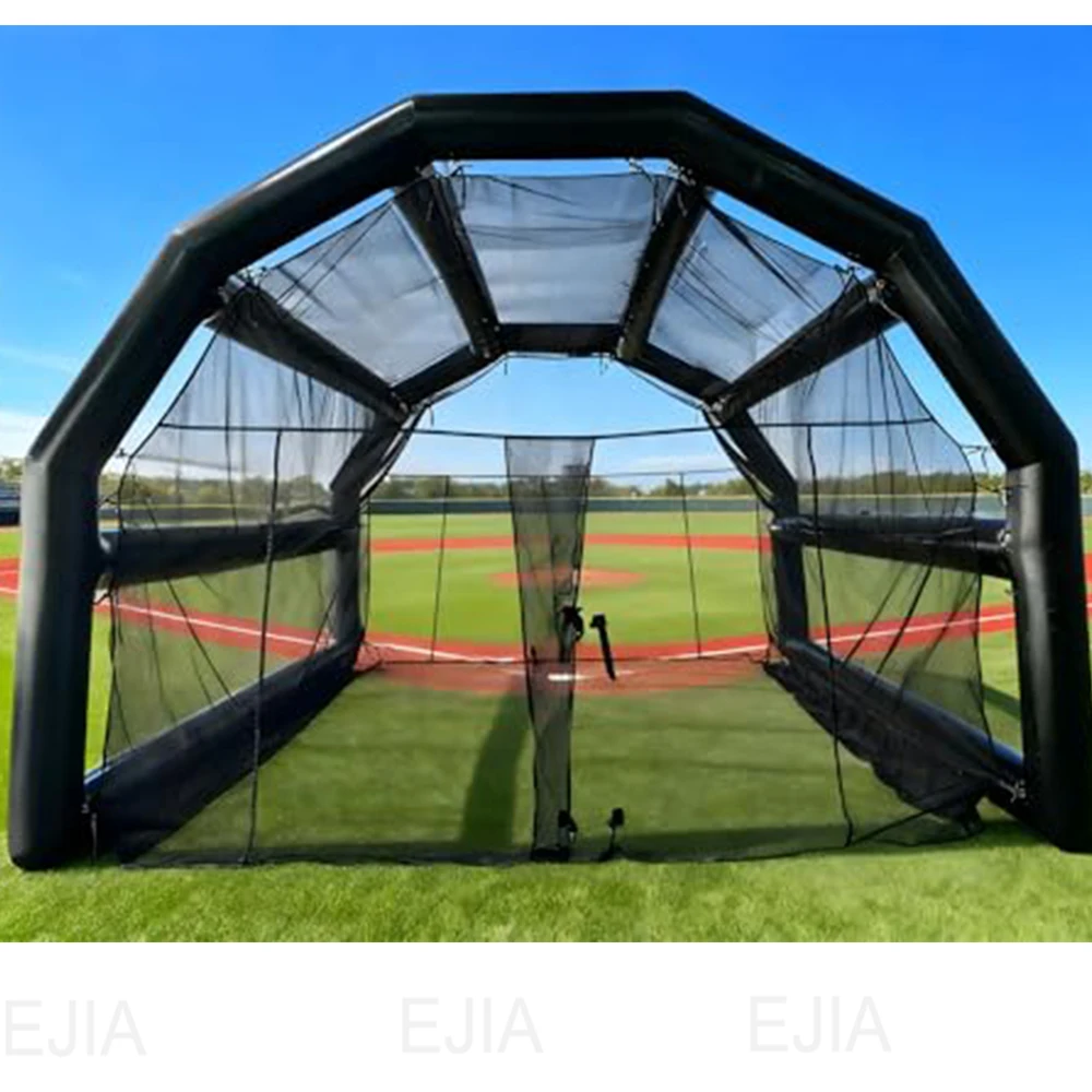 

Commercial PVC Inflatable Baseball Batting Cage 20/40FT Durable Hitting Field Football/Tennis Practice Tent & Netting For Sports
