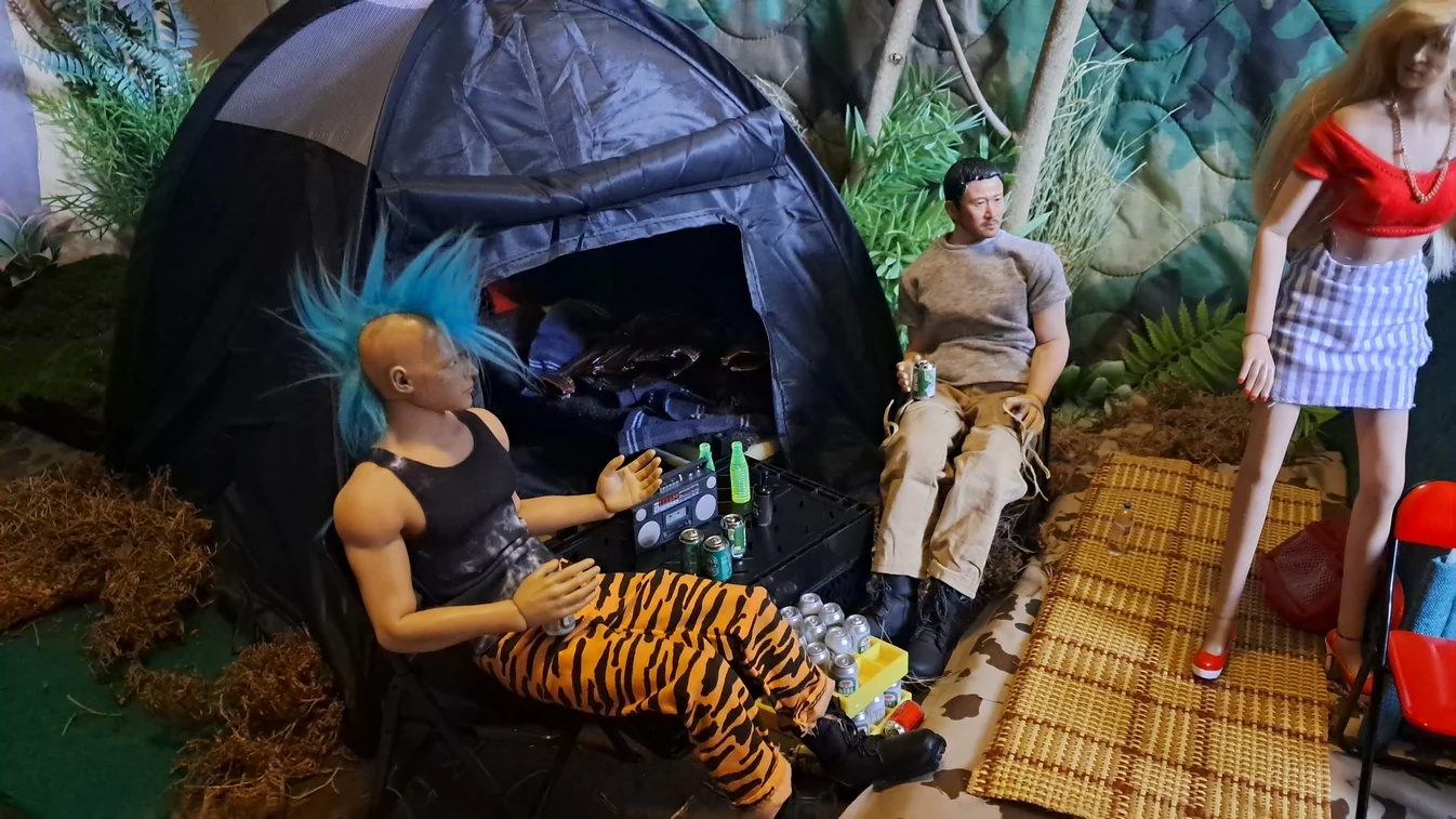 Customer review photo for Foldable Outdoor Pet Sun Tent