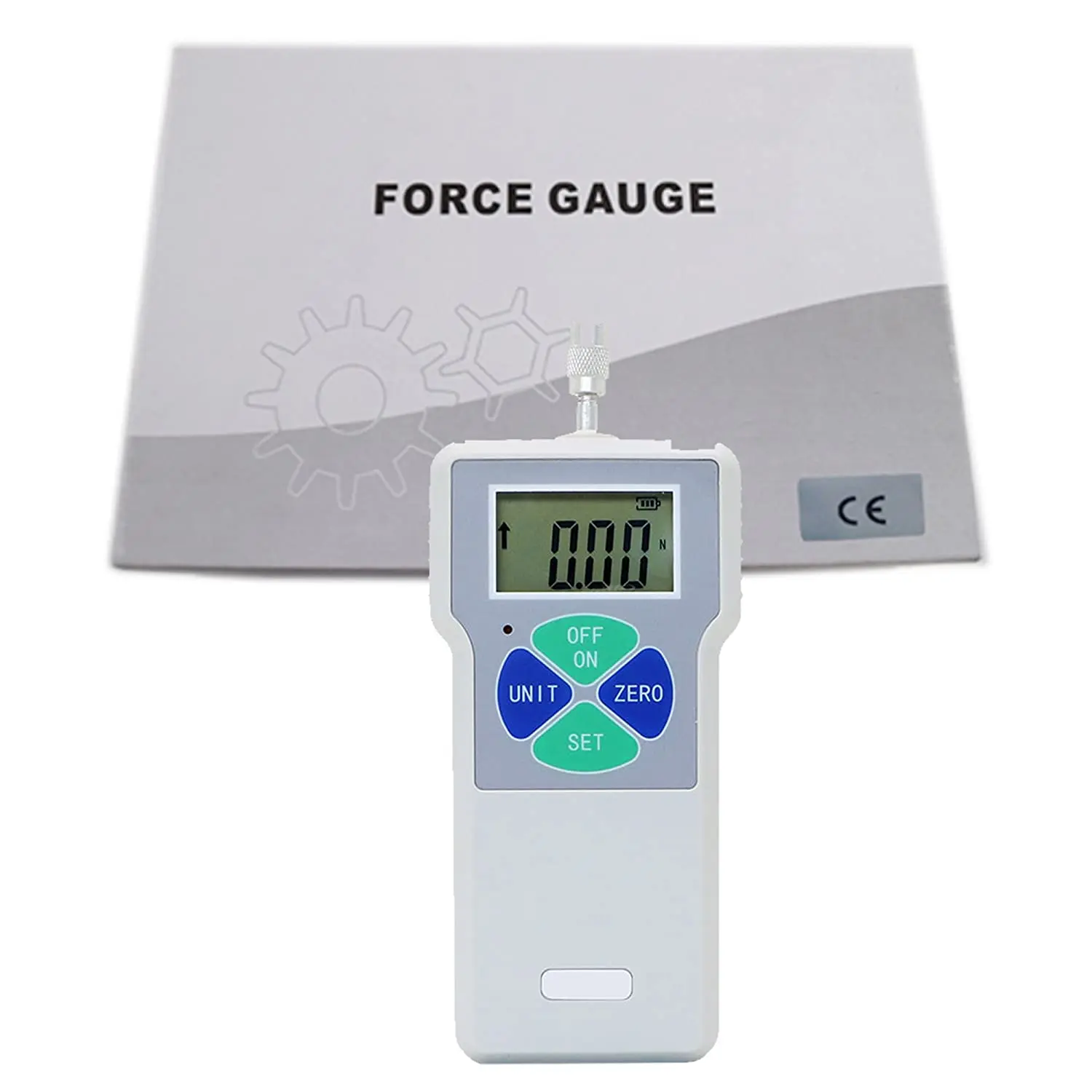 Digital Force Gauge Push and Pull Tester Dynamometer Thrust Meter Portable With 0.65 Lbs Capacity 3N Max Load