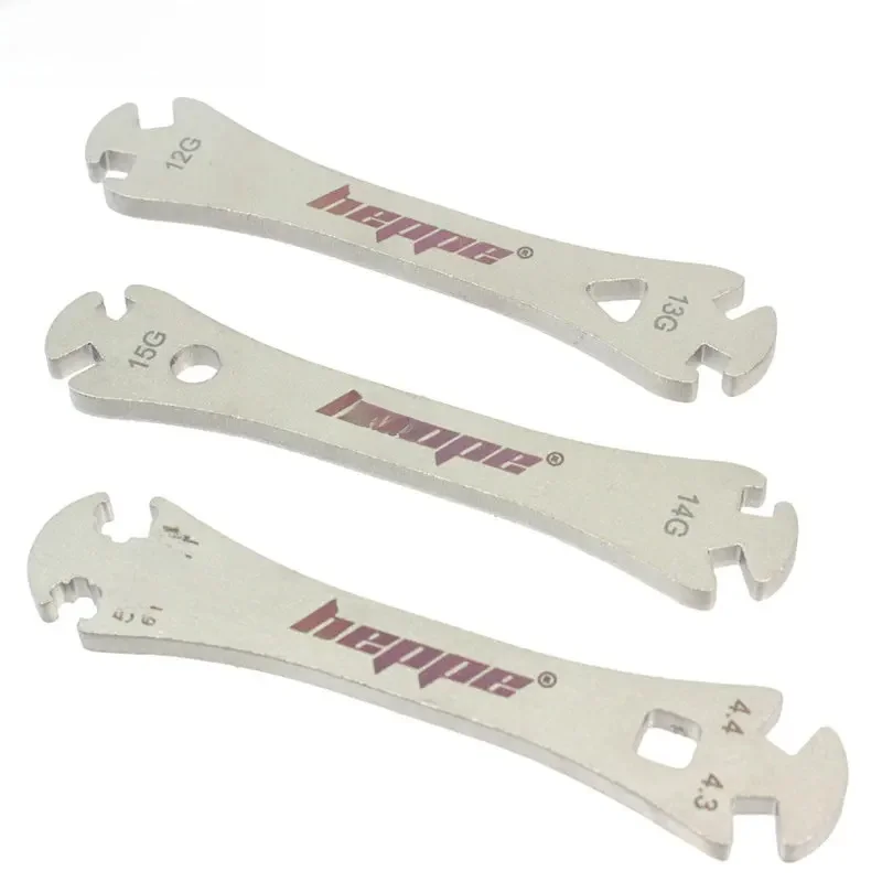 AliExpress heppe HEPPE Bicycle Spoke Wrench Bike Wheel Spokes Spanner Rim Spoke Tension Wrench Stainless Steel Bike Dual-use Repair Tool