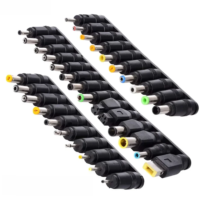 34 sztuk/8 sztuk uniwersalny 5.5mm x 2.1mm DC AC zasilacz porady zestawy złącza dla Thinkpad Lenovo Laptop zasilacz wtyczka Jack zestawy — zdjęcie 2