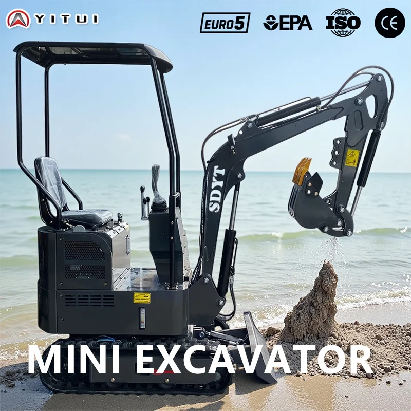 Última miniescavadora de 2 toneladas Epa Euro 5 cabina cerrada de excavadora pequeña con aire acondicionado y soporte de calefacción para personalización