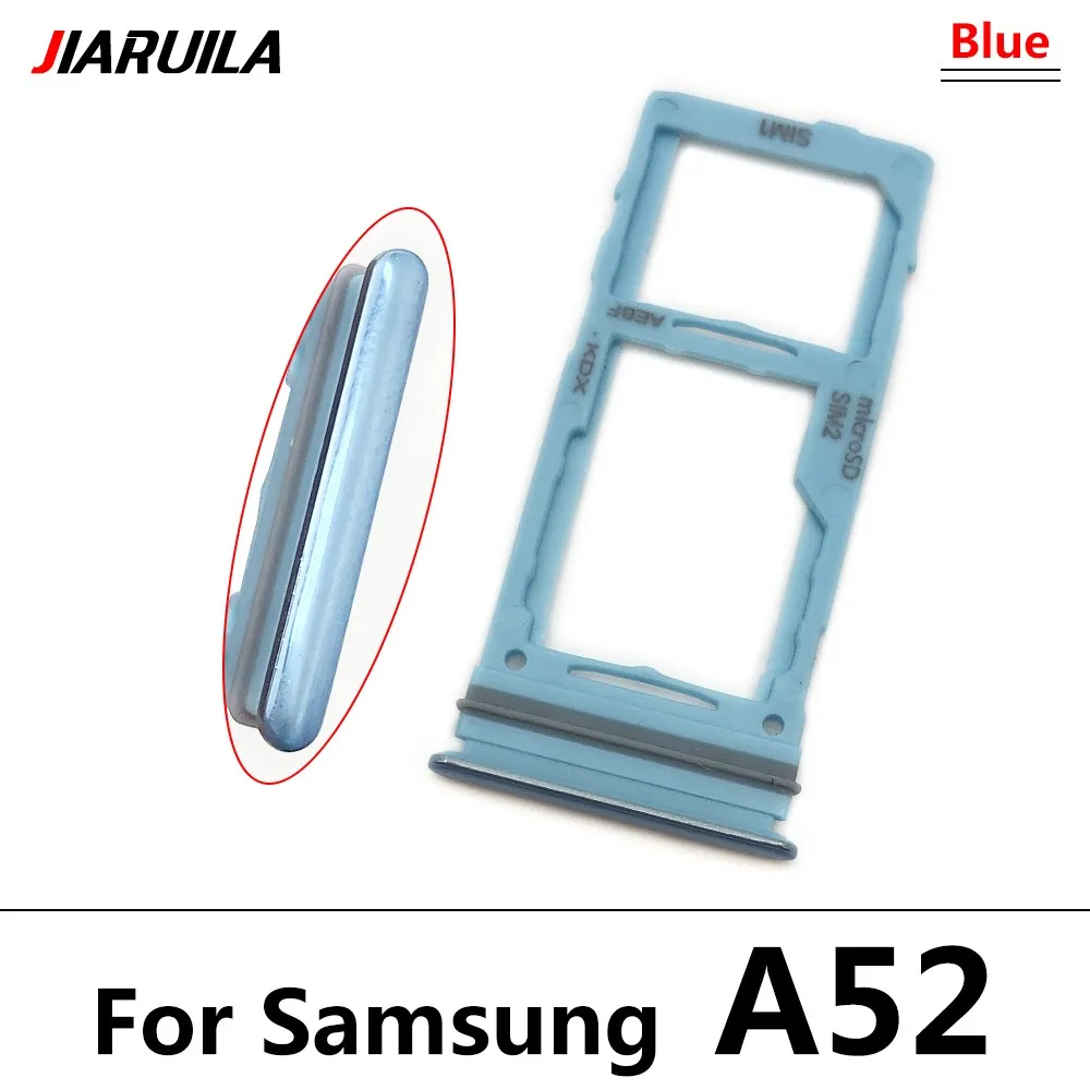 Sim SD Card Tray Dual Card For Samsung A52 Good SIM Adapter Chip Holder Slot Drawer Replacement Parts