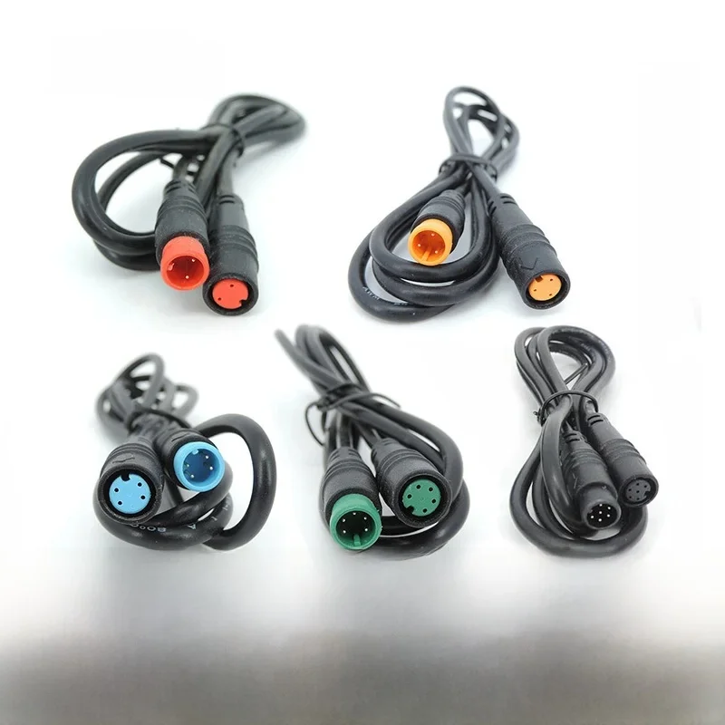 AliExpress M8 2 3 4 5 6 8 Pin 1M E-bike Speed Sensor male to female M/F Extension connector Cable Electric Bicycle Waterproof Ebike Wire
