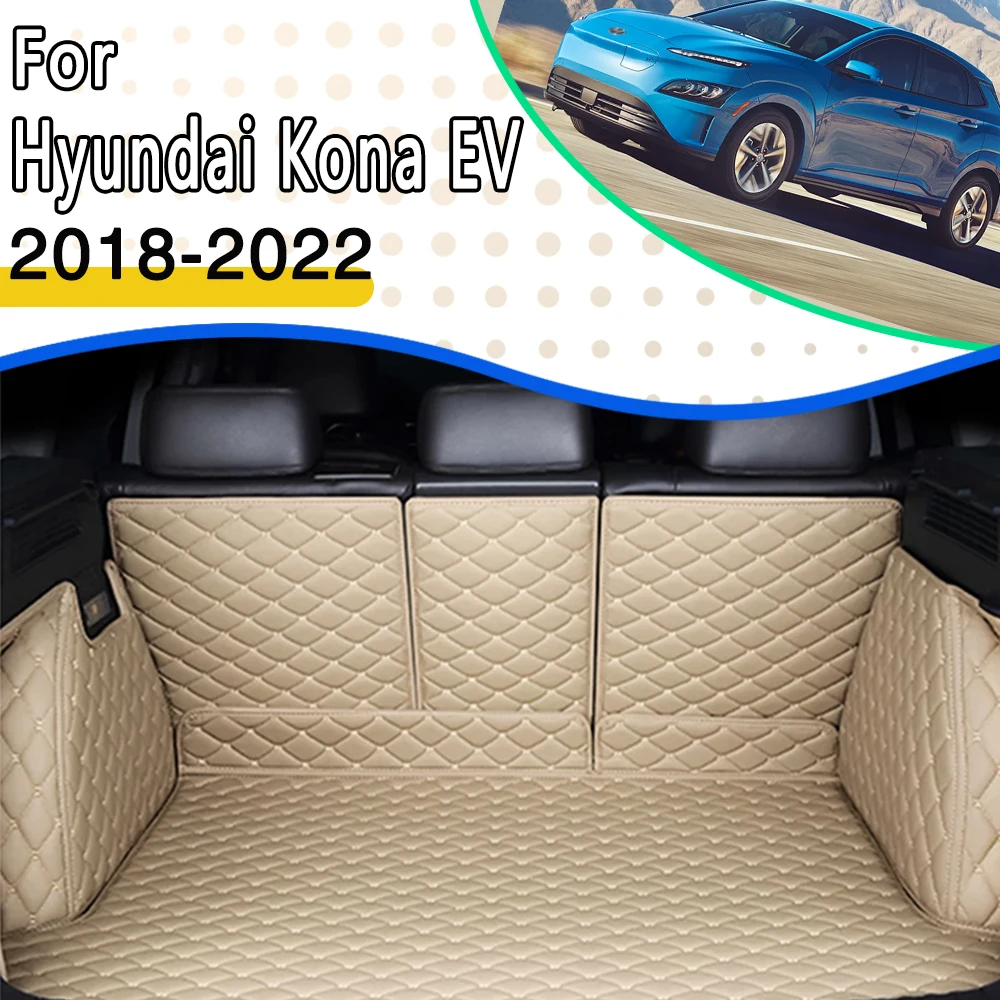 

Car Trunk Mat For Hyundai Kona Kauai Electric Kona EV OS 2018 2019 2020 2021 2022 Waterproof Protection Car Mats Car Accessories