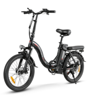 Samebike CY20 Folding Electric Bicycle 36V 12Ah Lithium Battery 7 Gears City Bike Fat Ebike