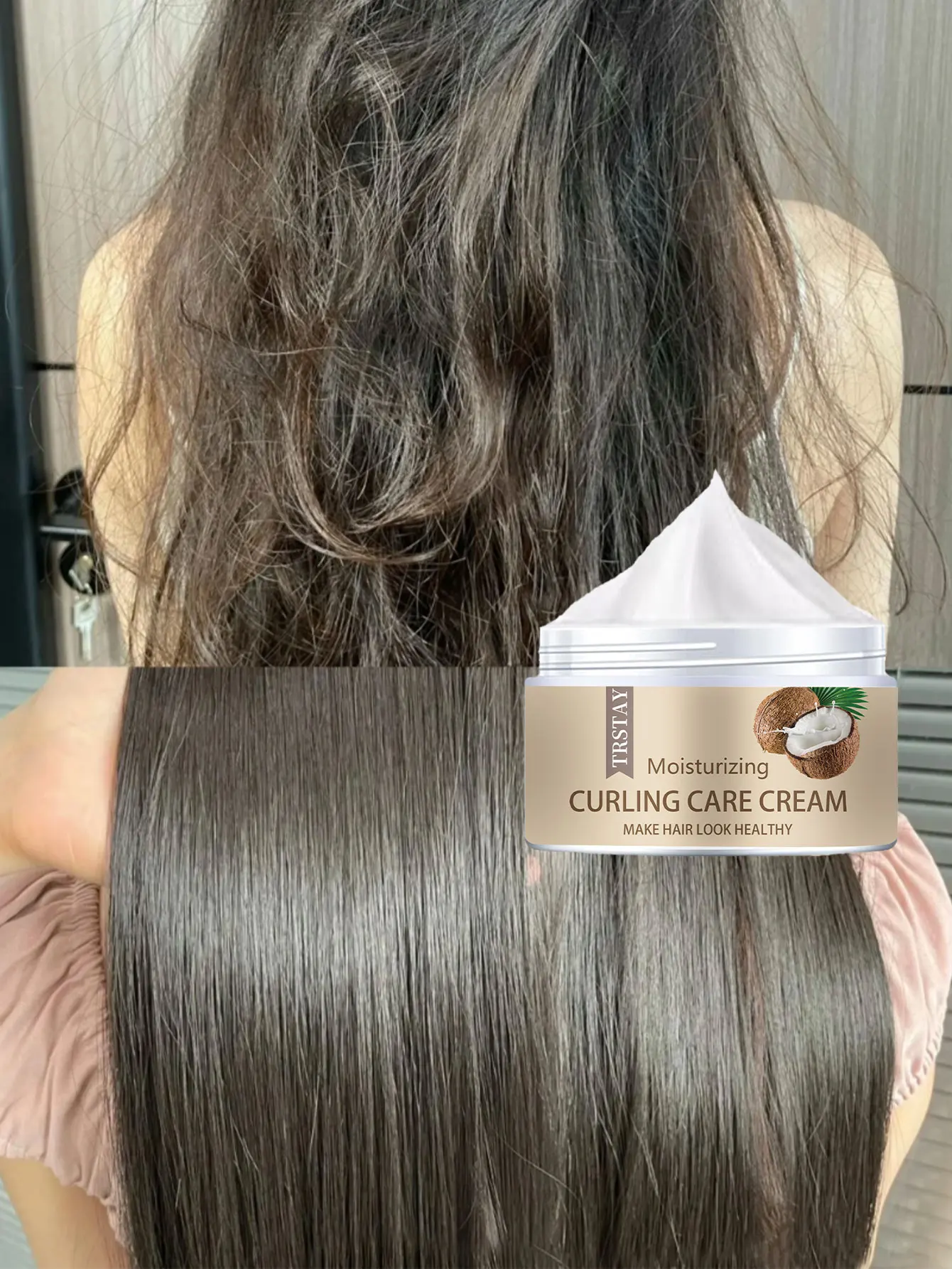 Moisturizing Hair Treatment for Dry Damaged Hair Deep Hydration Repair Nourishing Care Smoothing Frizz Control Strengthening Spl - Image 4