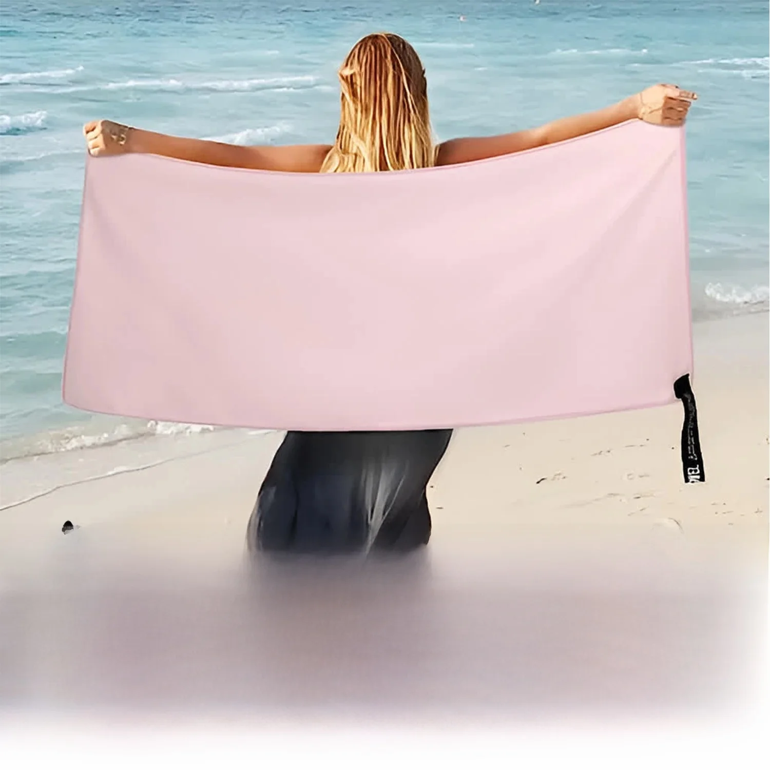 1-delige microvezelhanddoek Sport Sneldrogend Superabsorberende campinghanddoek Superzachte lichtgewicht Gym Zwemmen Yoga Strandhanddoek - afbeelding 2