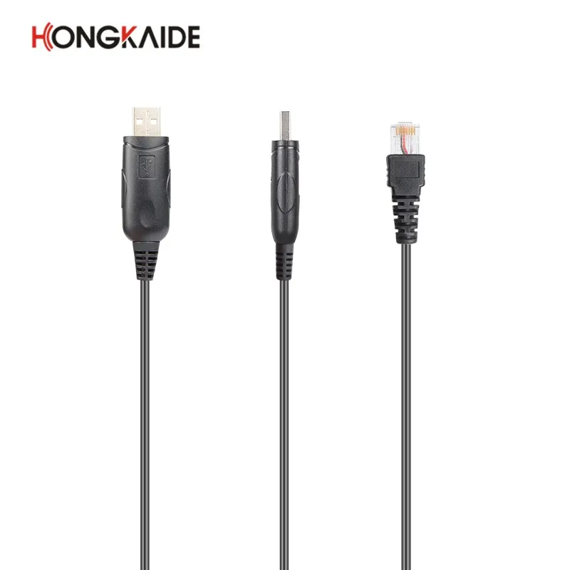 HONGKAIDE USB Programming Cable to RJ45 8-Pin Plug Data Cord for HTM688 HTM689 and Zastone D9000 Frequency Programming