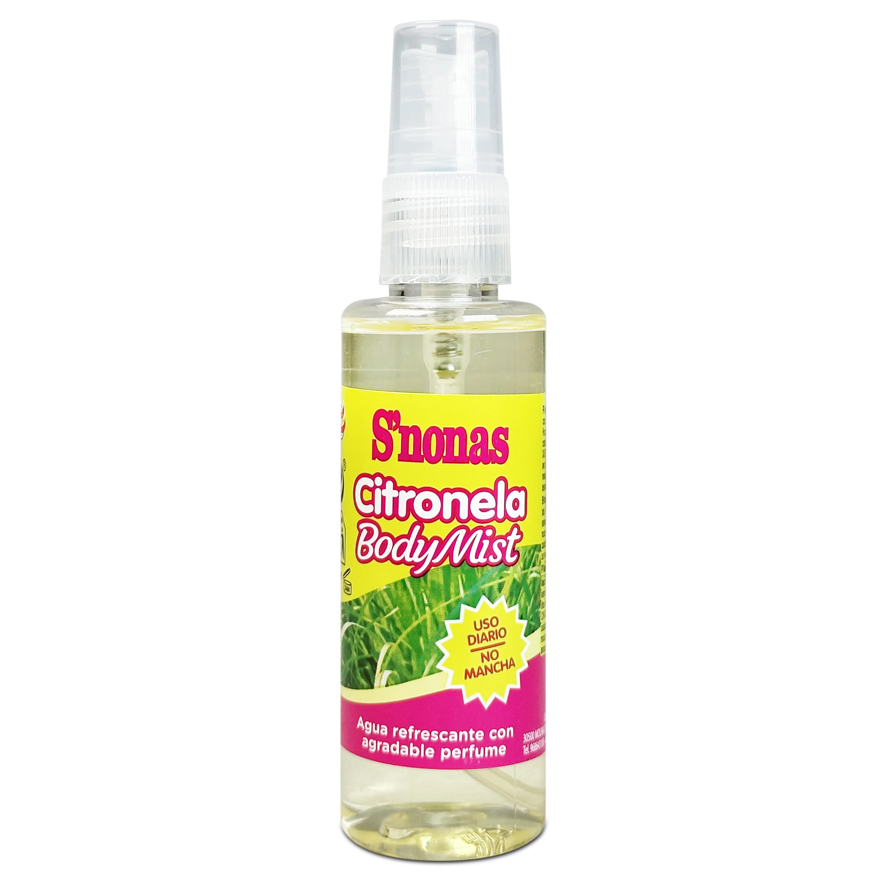 Spray Citronela Líquida Antimosquitos 60 ml | Agua de Citronela para Mosquitos con Aroma Suave y Agradable