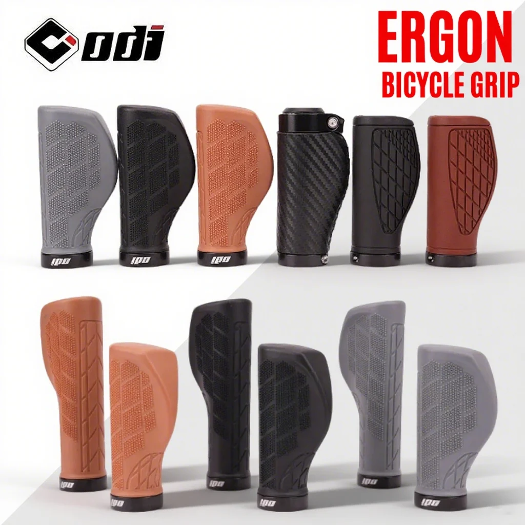 

ODI MTB Grips Long/Short Ergonomics Bicycle Handlebar Cuffs Handle Cover Rubber Anti-Slip Mountain Folding BMX Bike Gloves Parts
