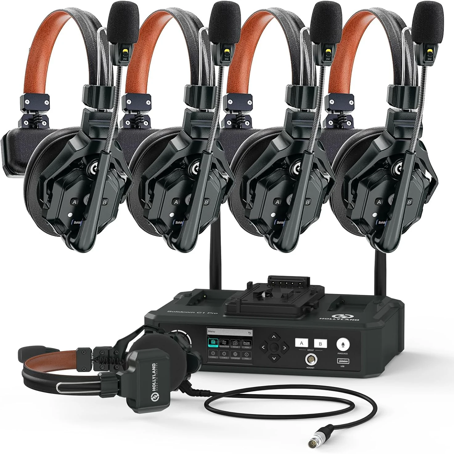 HOLLYLAND C1 Pro Wireless Intercom System for 5-8 Users