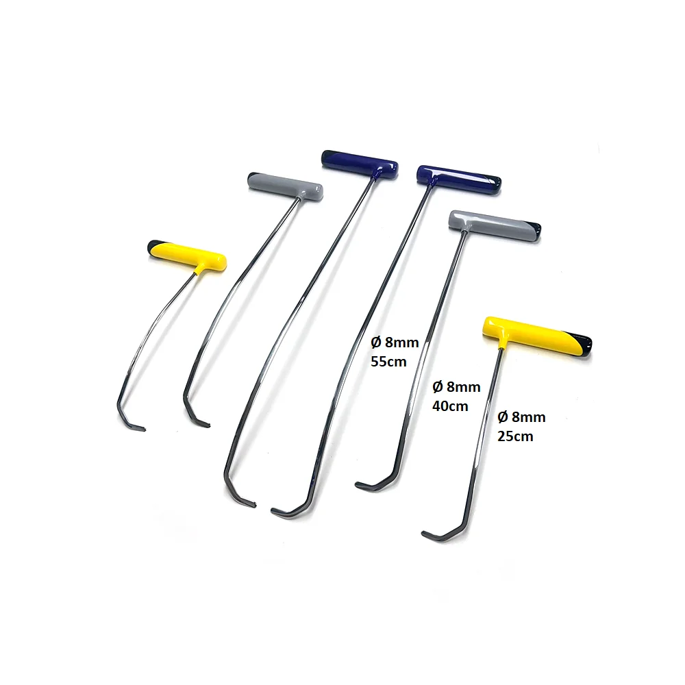 Paintless Dent Repair Tools Dent Fix Car Body Removal PDR Sticks Sets Hattusas Set - 6 Pieces of Special Curve Set