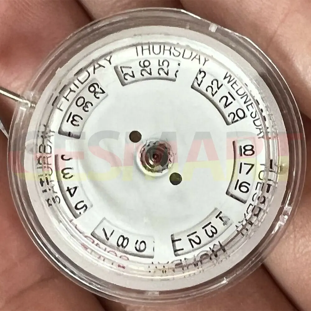 Brand New Automatic Mechanical Movement 8205 DG2813 Replacement Day Date Silver