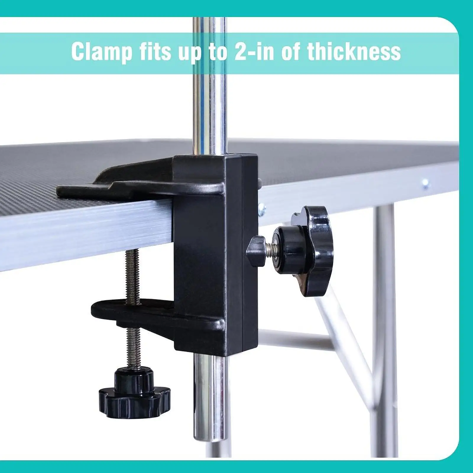 Dog Pet Grooming Table Hair Dryer Stand Dog Hair Dryer Stand Groomers Flexible Adjustable 360° Rotatable Rack Stainless Steel view 6