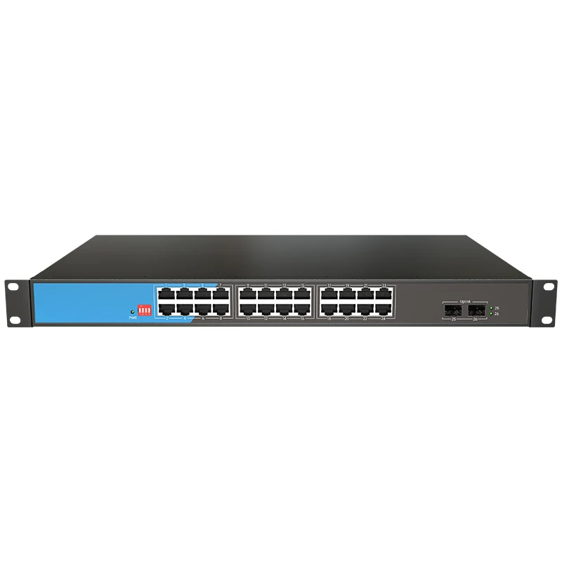 Imagem -02 - Switch Gigabit Keeplink 26 Portas 24 Portas Poe 2-sfp Uplink