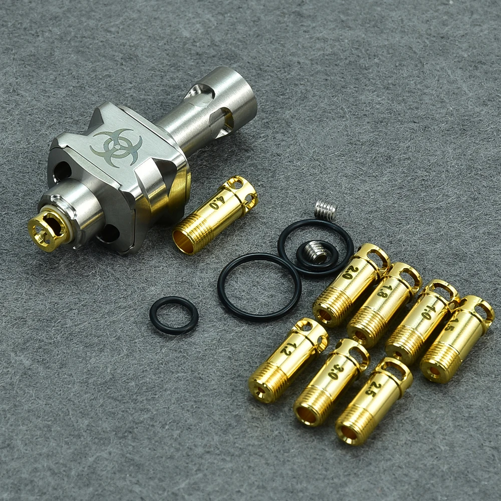 Protokoll atom B-HZRD biohazard edition style bridge rba für boro/billet/bb mod air pin vs docht bridg'd v2 style rba bridge