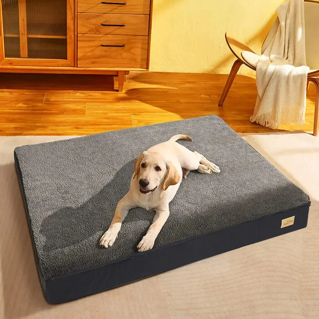 M L Xl 2xl Hondenbed Jumbo Huisdier Orthopedisch Bed Traagschuim Basis Krat Mattess Kussen Met Wasbare Hoes Waterdicht - afbeelding 2