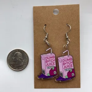 Sumpfige Saftohrringe B*tch | Lesbenohrringe | Lustige Ohrringe | Große Ohrringe | LGBT | Schwul | Lesben | LGBT Pride | Alt 6 Hauptverkaufs -Ohrring -LGBT -Stolz - №3