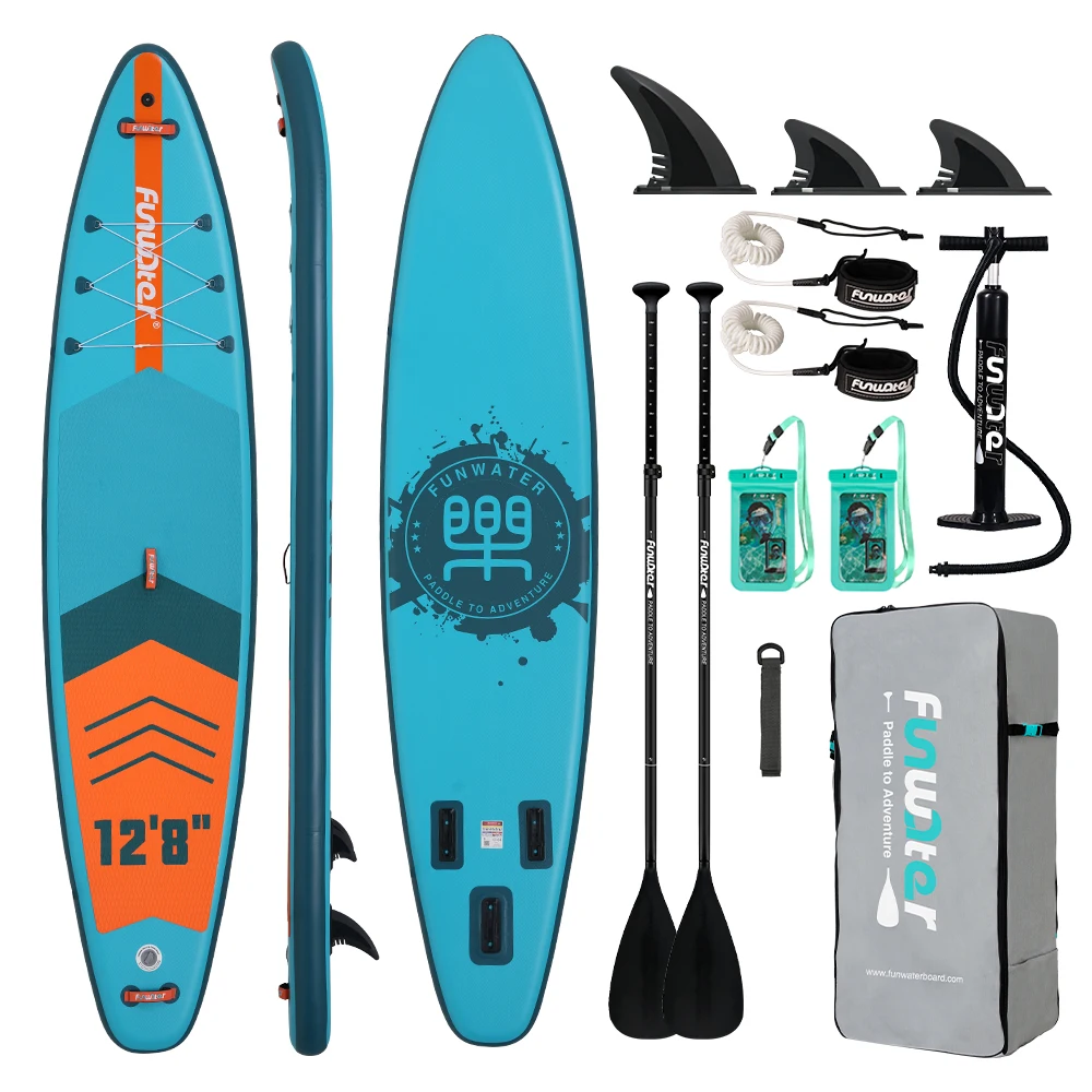Funwater Waterproof Inflatable SUP Board 350*84*15cm, 180kg+
