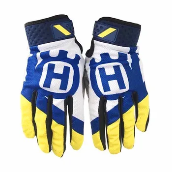 Husqvarna Motocross Gloves Top Navy MX Gloves Offroad Bike Gloves MTB Dirt Bike Gloves