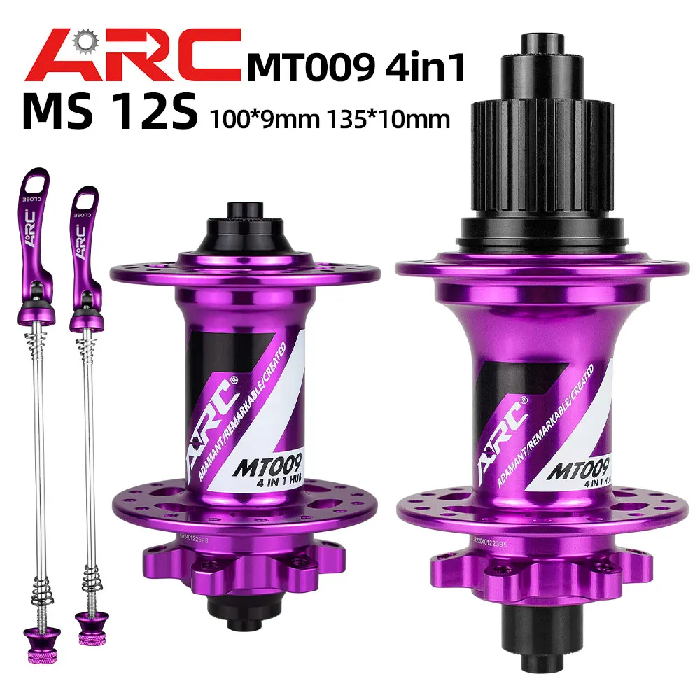 ARC MT009 4 IN 1 MTB mountain bike hubs 32 Holes qr 10 135mm thru 100mm 12 142mm front rear bicycle hubs HG MS XD 11 12 speed