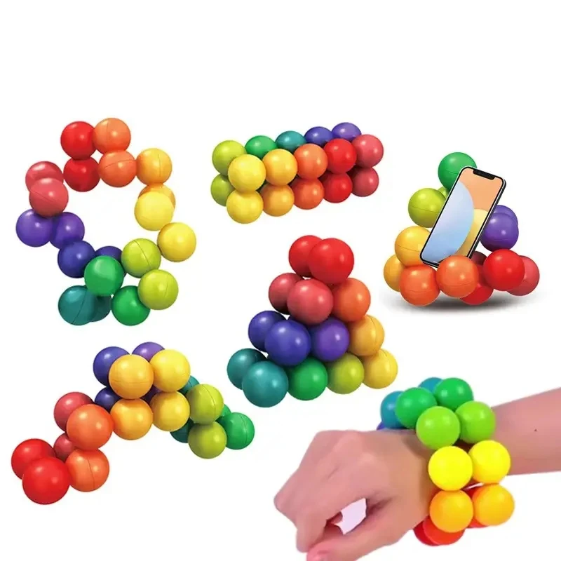 

Sensory Fidget Toys - 3D Rotating Educational Balls For Stress & Anxiety Relief Creative Learning Activities Birthday Party Gift