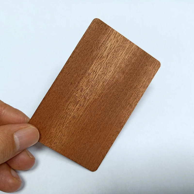 

10pcs Biodegradable Wood Rfid Sapele Nfc 213 216 Diy Blank Digital Business Card