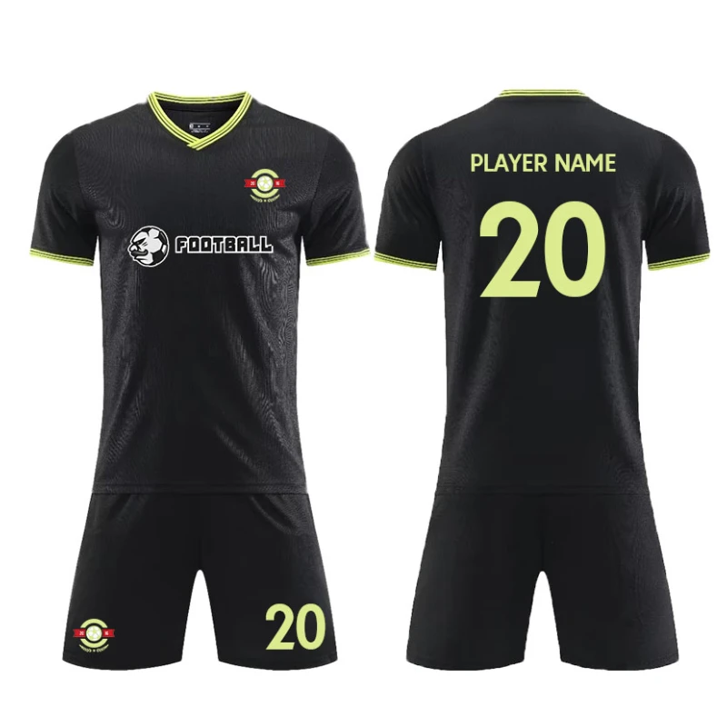 Men Kids Football Jerseys Sets 23/24 New Season 2 Piece Shirt Shorts Team Match Training Soccer Uniform Tracksuit DIY Custom