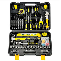 108 room Tool Set General House hold Hand Tool Kit with Plastic tools Storage Case Used to Car peer And home Peer
