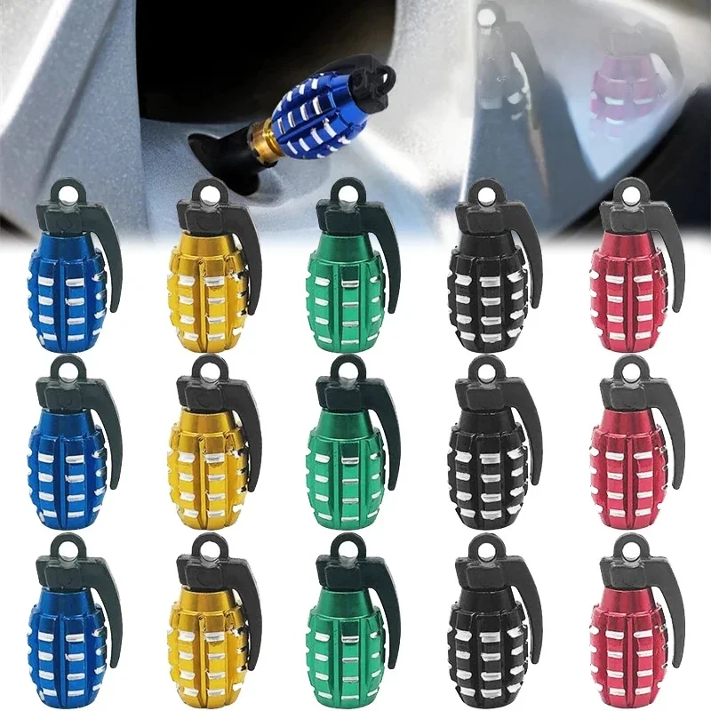 AliExpress NONE Car Tyre Valve Stem Cover Air Dust Cap Tire Valve Cap Aluminum Alloy For Bus Truck Motorcycle Bike Wheel Rim Valve Stem Cover