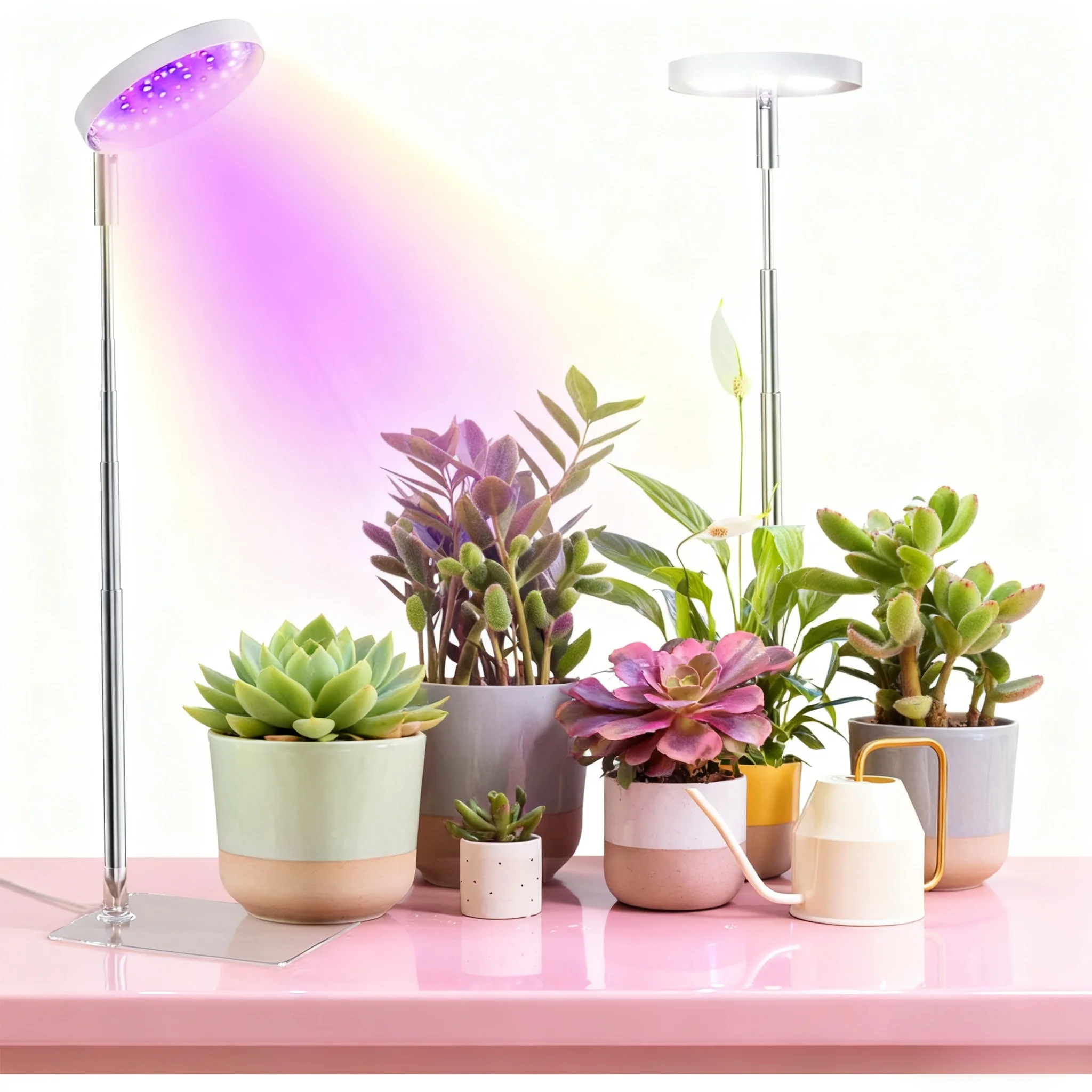 

Светодиодные светильники для выращивания комнатных растений, полный спектр, регулируемый по высоте светильник для растений для комнатных растений, USB-лампа для выращивания растений, регулируемая по высоте