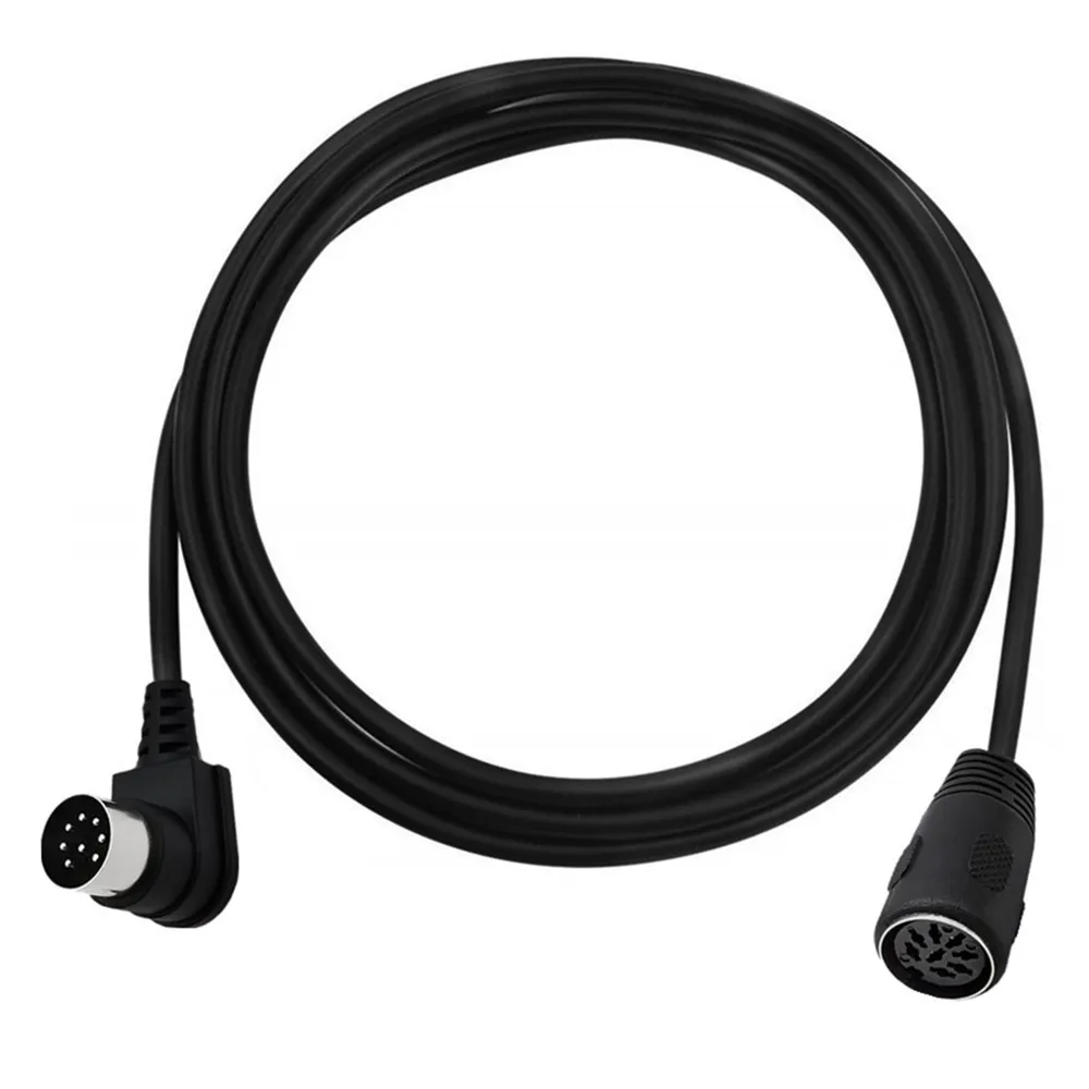 90 Degree Angle Large 8 Pin Din Male to Male Speaker Audio Cable