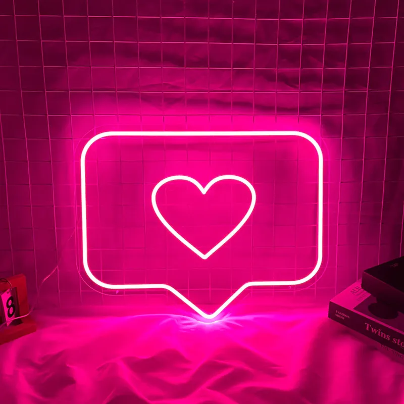 Led Neon Bord Als Ins Hart Usb Neon Licht Voor Muur Slaapkamer Huis Fotostudio Decoratie Neon Geschenklamp