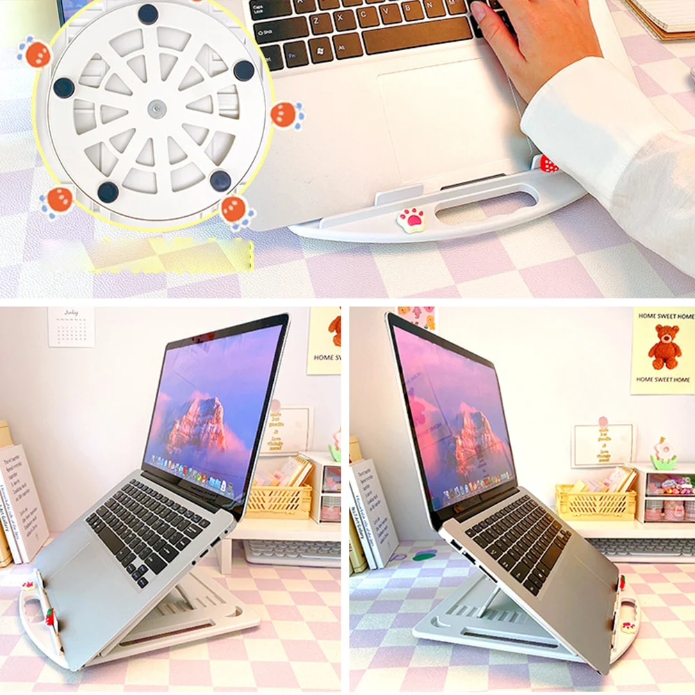 Portable Rotating Desktop Laptop Stand Removable Mobile Phone Stand