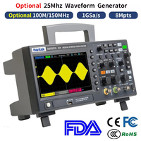Hantek DSO2D15 Digital Oscilloscope Duel Channel Output 150MHz Oscilloscope 1GSa/s Signal Generator Voltmeter Frequency Meter