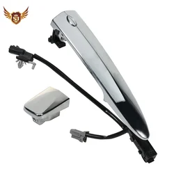 Chrome Exterior Door Handle for Nissan Teana 2009-2013 Leaf 2 Maxima Murano Sentra 2013-2016 With button sensing line front