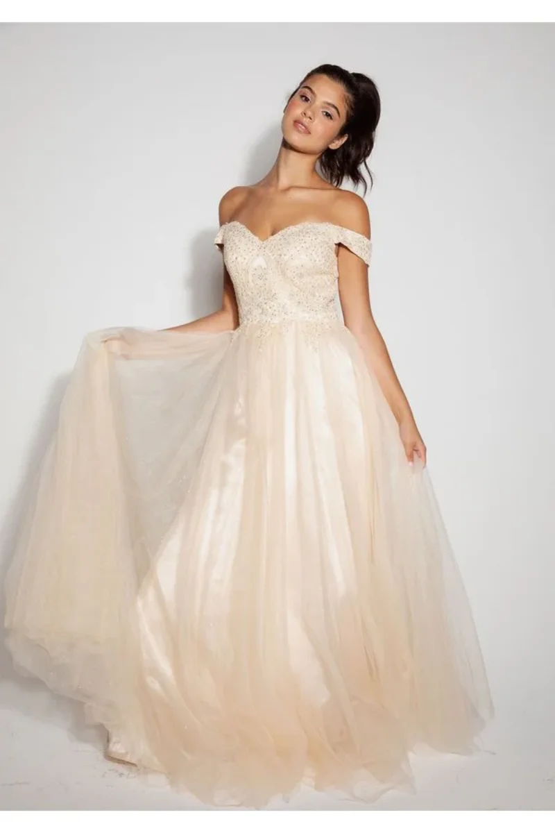 Jessica Sweetheart Lavender Purple Evening Dresses Glitter Tulle Princess Prom Dresses Embroidered A-line For Women Customized