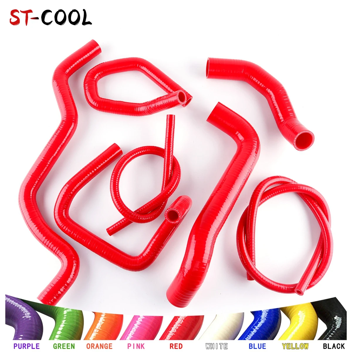 

For 2002-2008 Ford Falcon 4.0 XR6 BF BA Turbo 2003 2004 2005 2006 2007 Radiator Heater Silicone Hoses Kit Tubes 7Pcs 10 Colors