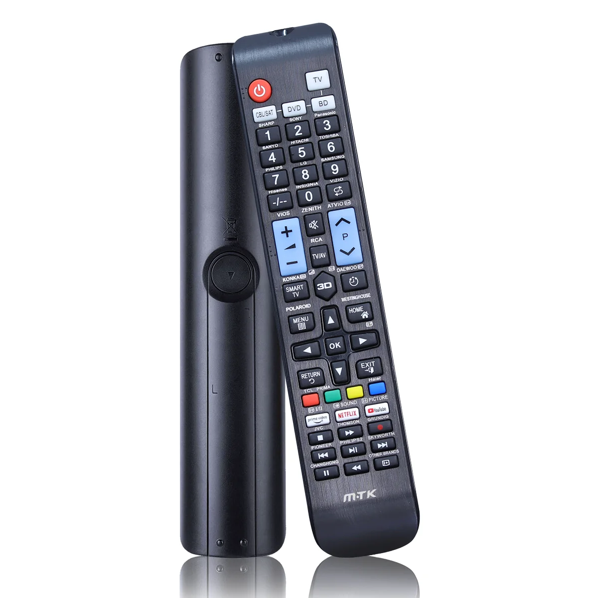 Control Remoto Universal MTK 4 en 1 para TV/SAT/DVD/BD, Chip Inteligente con Teclas de Acceso Directo (Netflix, Prime Video, Disney+), Compatible con LG/Samsung/Sony/Philips y Más, Material ABS