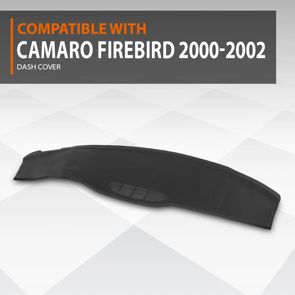 

Black Molded Dash Board Cover Skin Cap Overlay Fit for Camaro Firebird 1997-2002 Strong Sturdy Durable