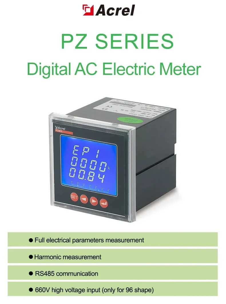 

Acrel PZ72L-AI3 3-phase AC Programable Current Monitoring Smart Meter