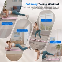 MERACH Pilates Board Multifunctional Abdominal Plate Detachable Ab Trainer with Anti-Slip Design Portable Pilates Reformer 3