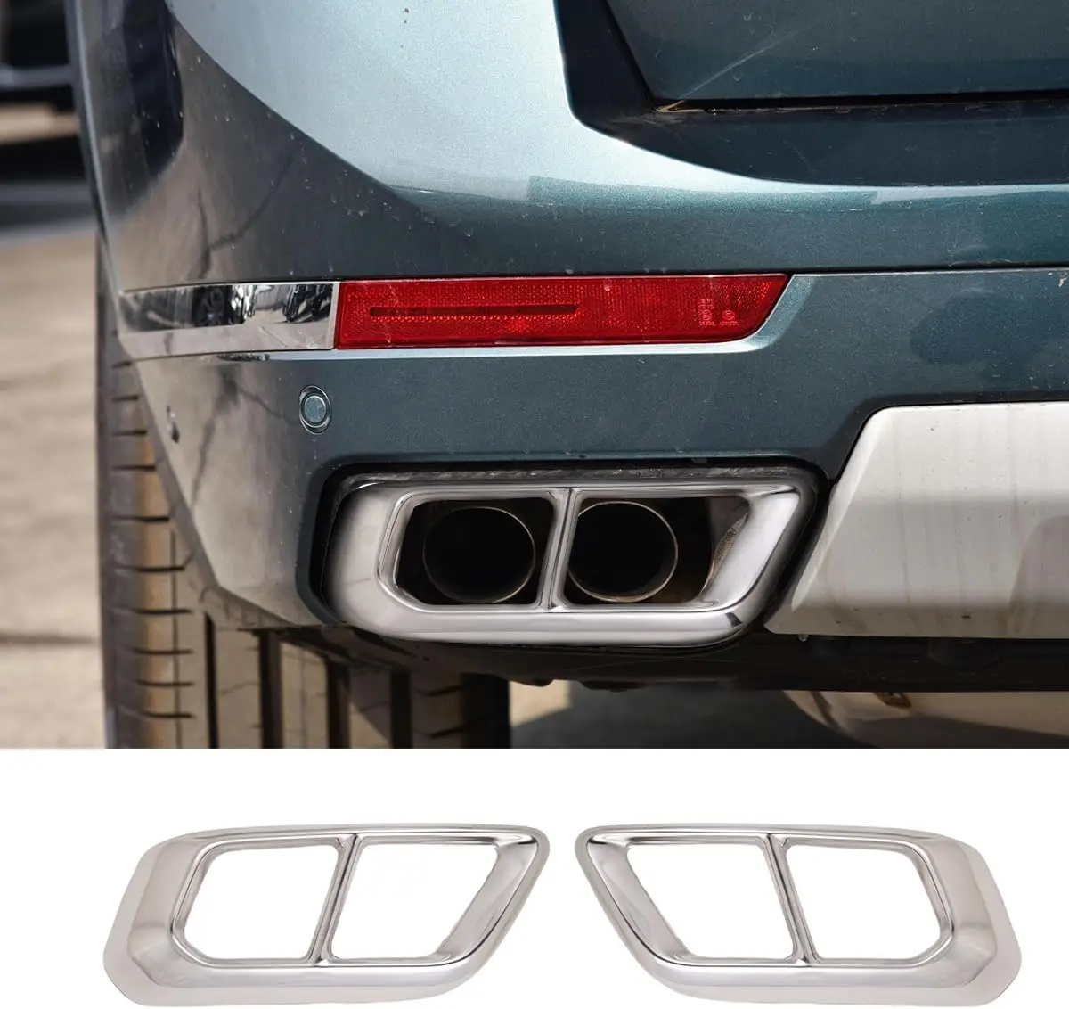 Stainless Steel,Car Tail Muffler Exhaust Pipe Output Cover,for BMW