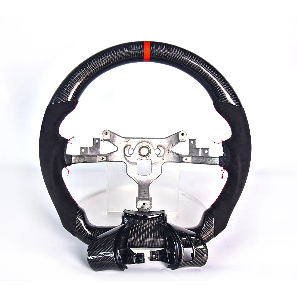 Steering Wheel For Chevrolet Corvette C6 Z06 Black Carbon Fiber