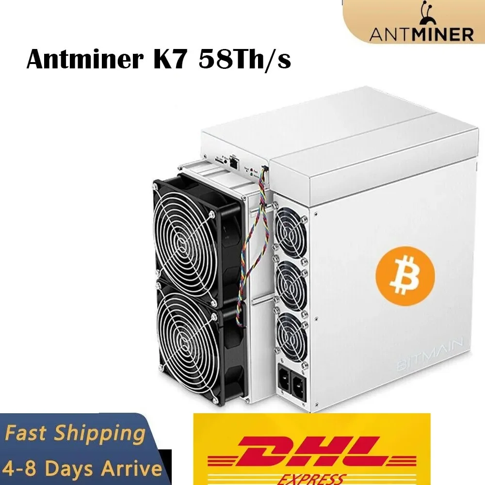 

Купите 3 и получите 2 бесплатных новых битmain Antminer K7 58Th/s CKB, Майнер, мощность 2813 Вт