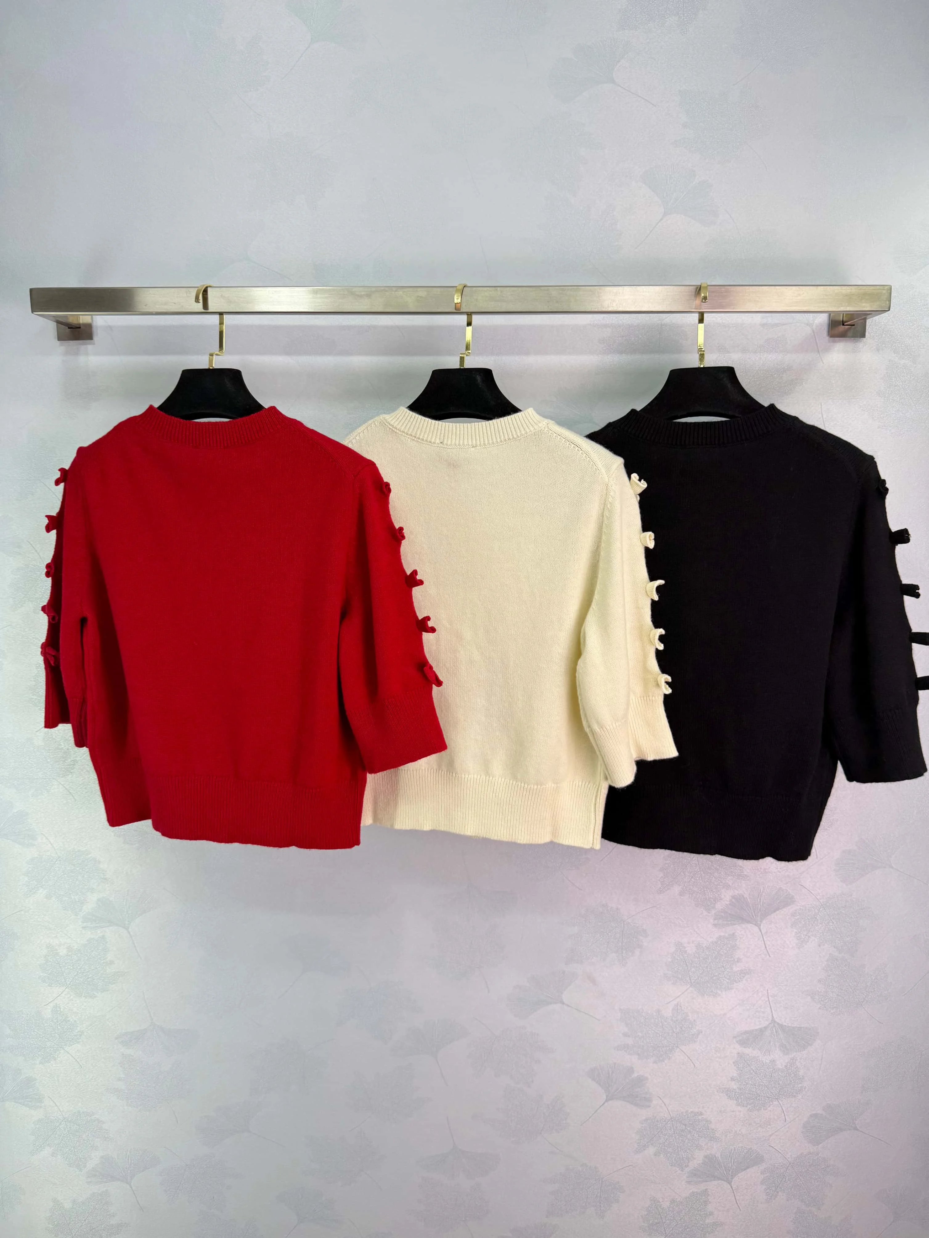 

2025 Women Knitwear Autumn Winter New Bow Simple Fashion Wool All Kinds Of Fit Daily Women Knitwear