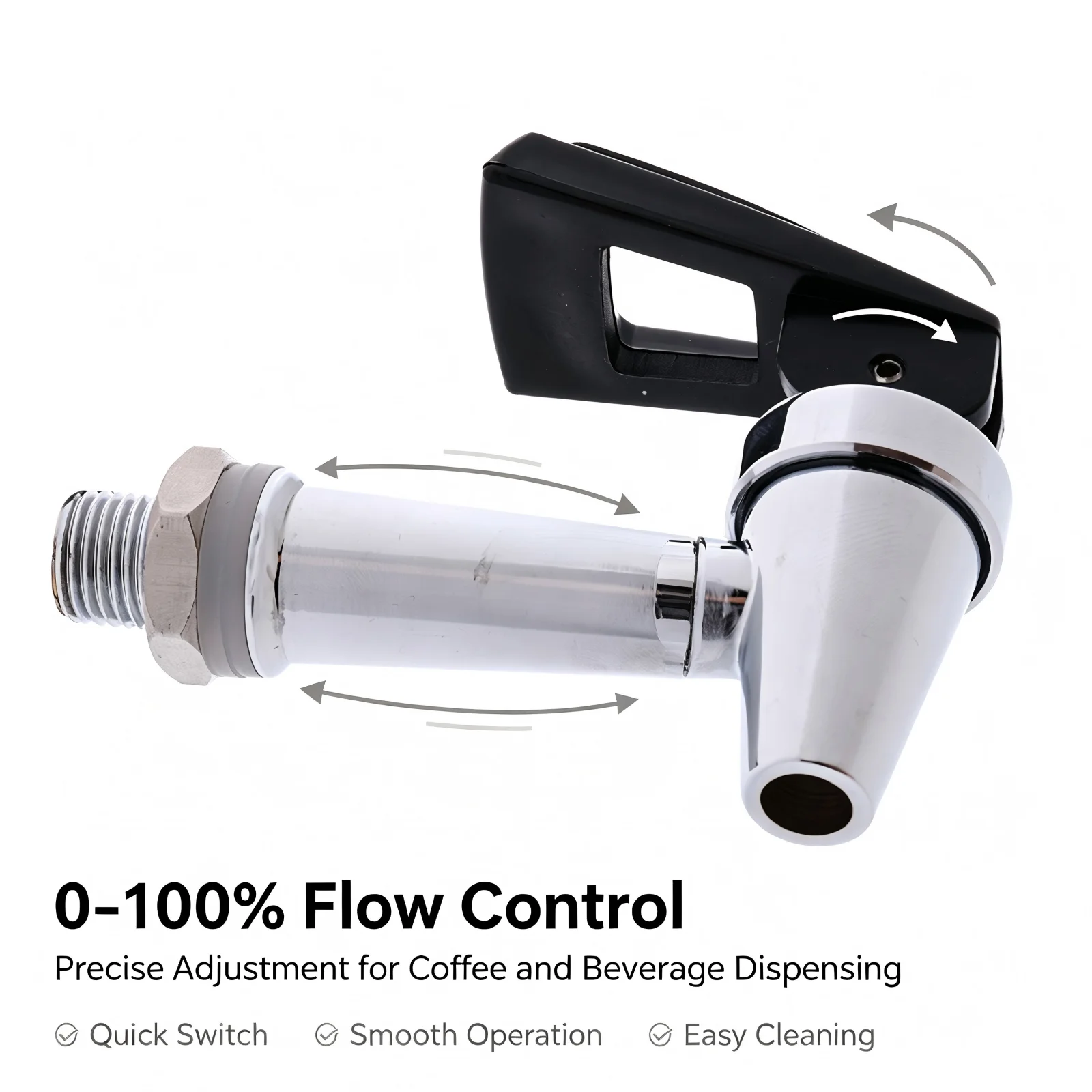 Coffee Machine Water Tap Spout Replacement Faucet Espresso Coffee Maker Dispensing Spigot Accessory for Household Coffee Machine